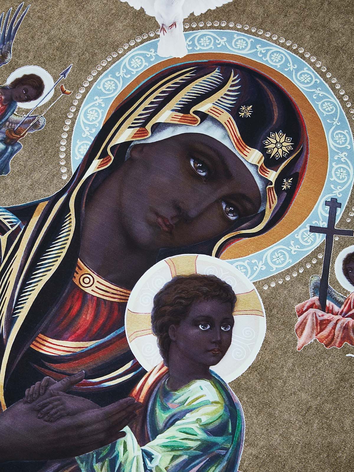 OBSTACLES & DANGERS© Black Madonna and Child Color Four-color T-shirt - Image 19