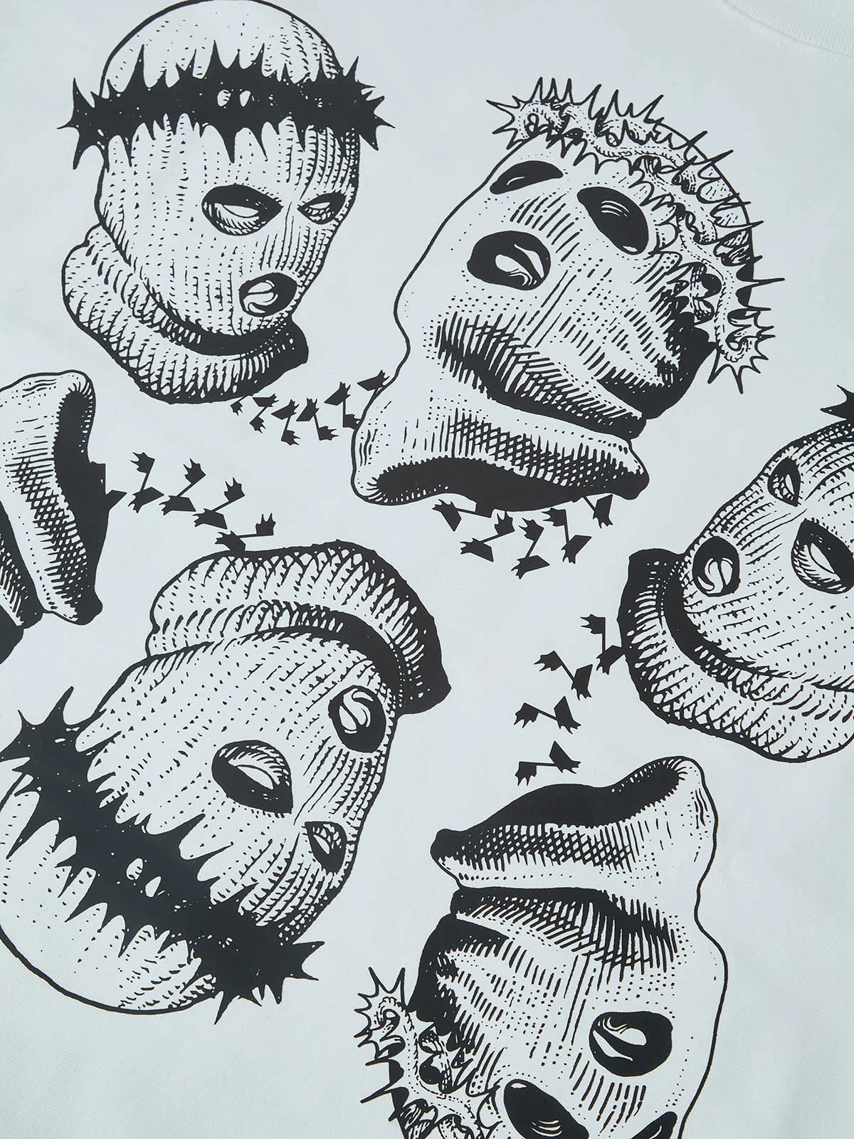 OBSTACLES & DANGERS© Masked Thorn Trendy Crewneck Sweatshirt - Image 5
