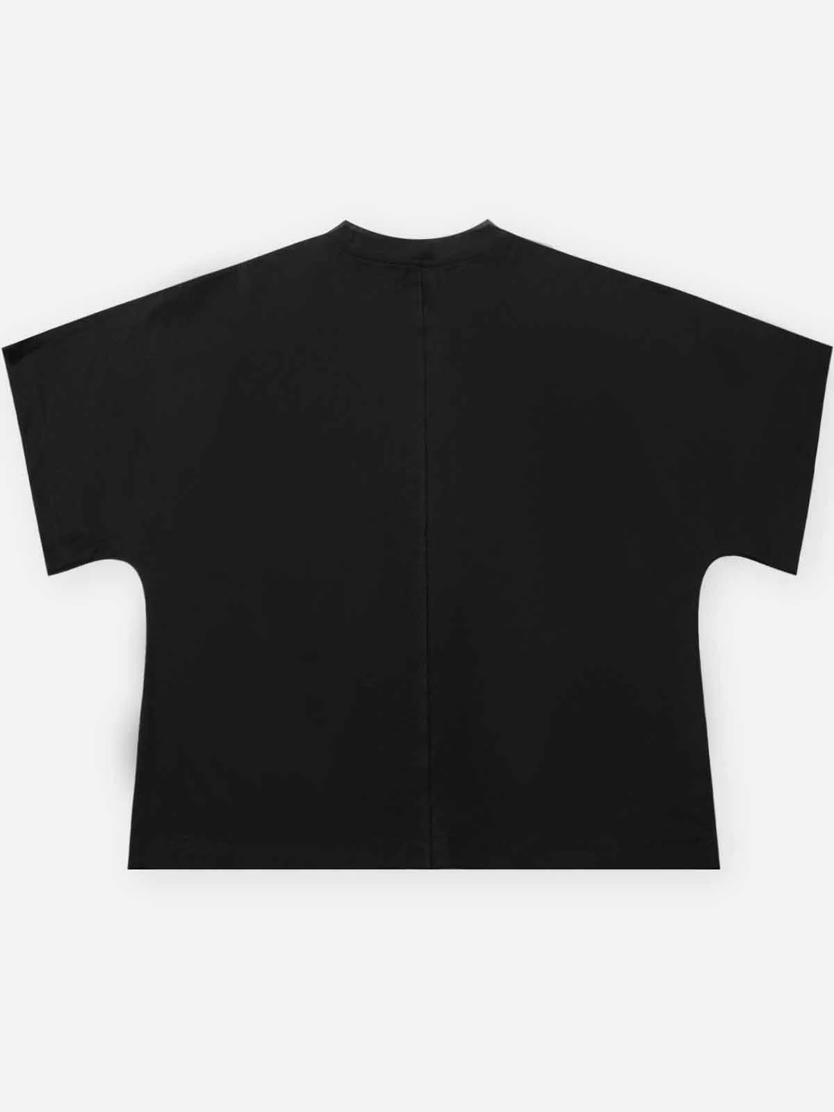 Oversized Batwing T-shirt with "Control power with Both Hands" Print - Image 9