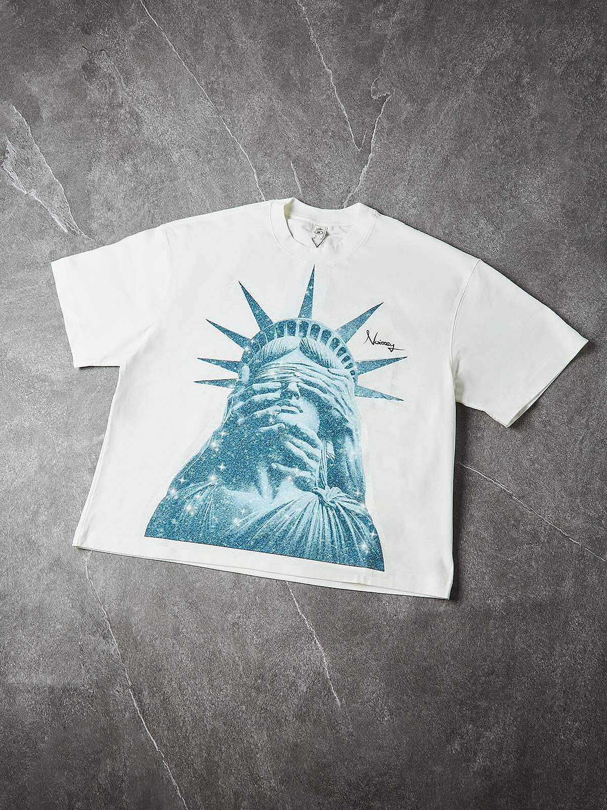 NOISSEY Liberty Blinded Boxy Diamond Heavyweight Cooling Tee - Image 8