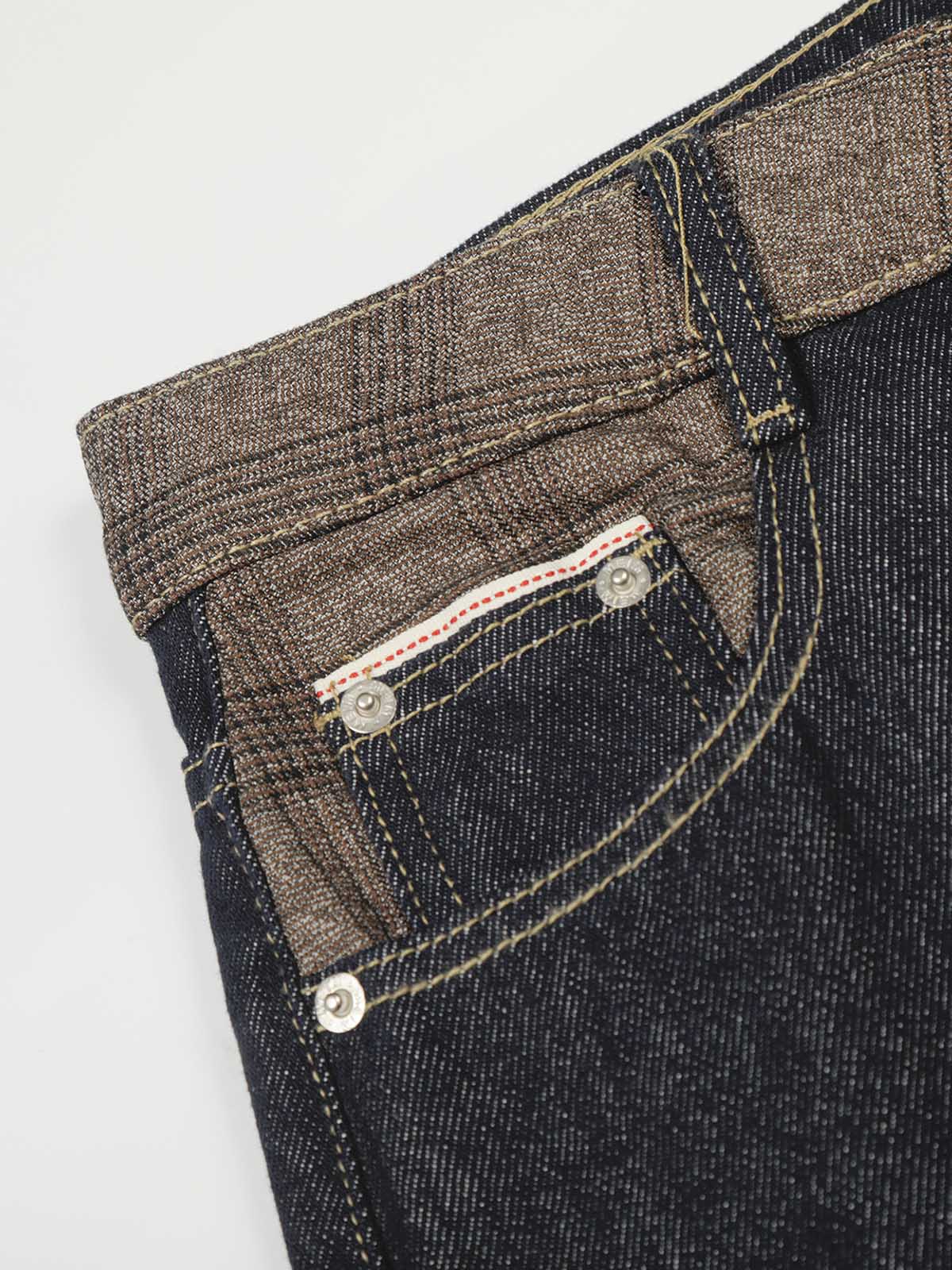 Patchwork Design Vintage Jeans - Image 6