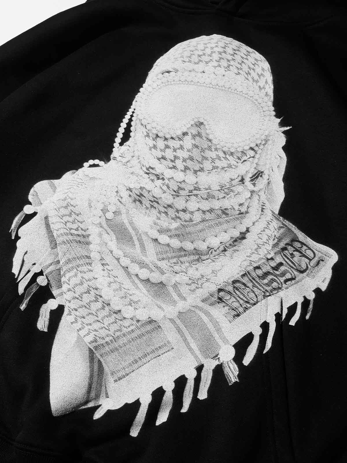 Pearl Desert Headgear Black Tech-Fabric Hoodie - Image 9