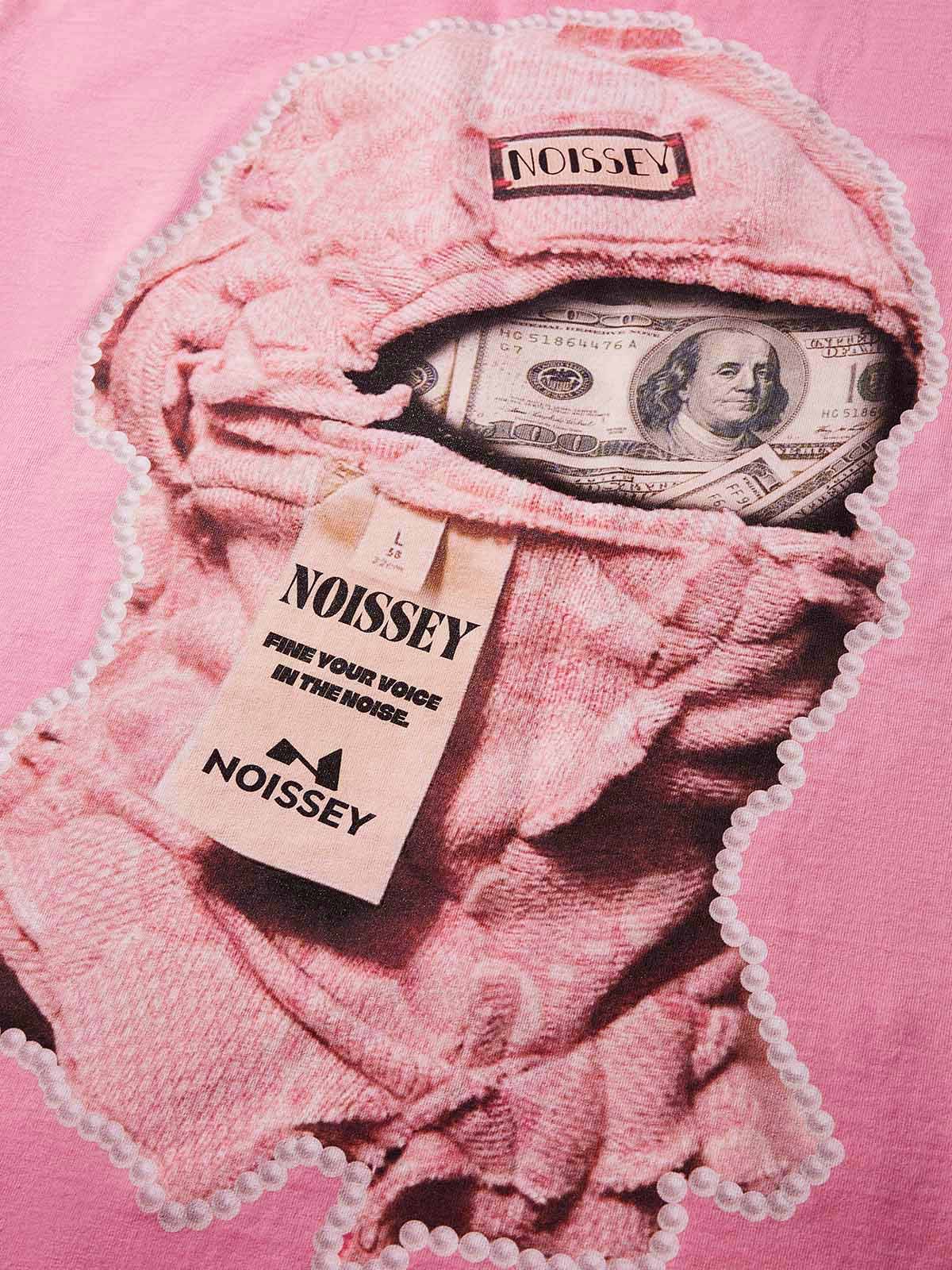 Pink Remake Tech Headgear Washed Print T-Shirt - Image 4