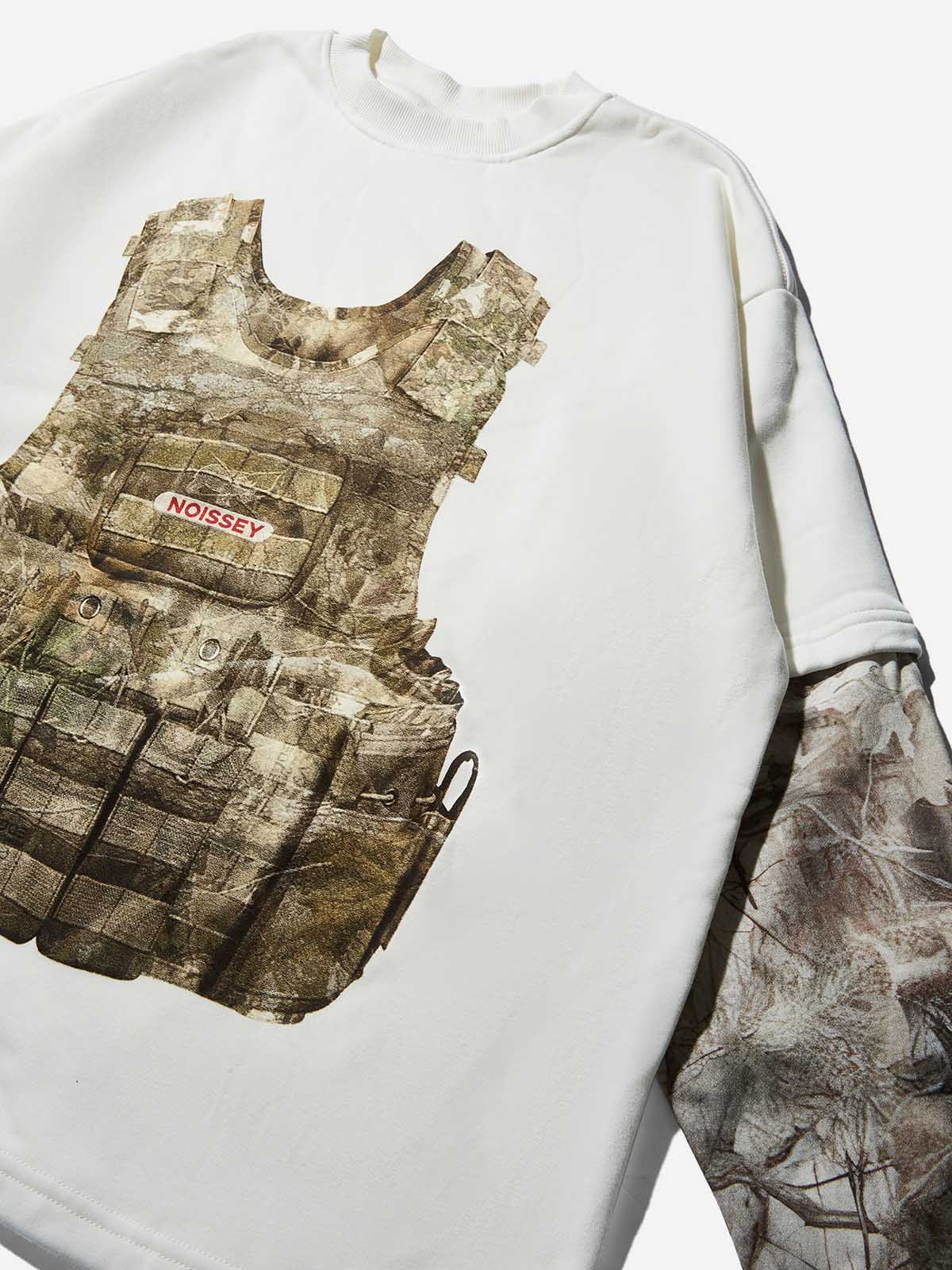 Real tree Bulletproof Vest Print Tree-Pattern Long Sleeve - Image 3