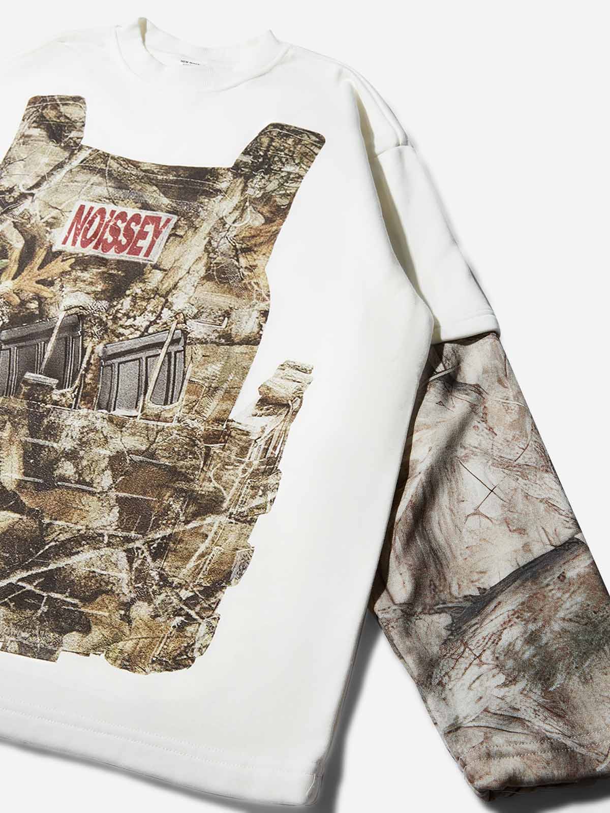 Real tree Double-sided Bulletproof Vest with Tree Pattern Print Long Sleeve - Image 4