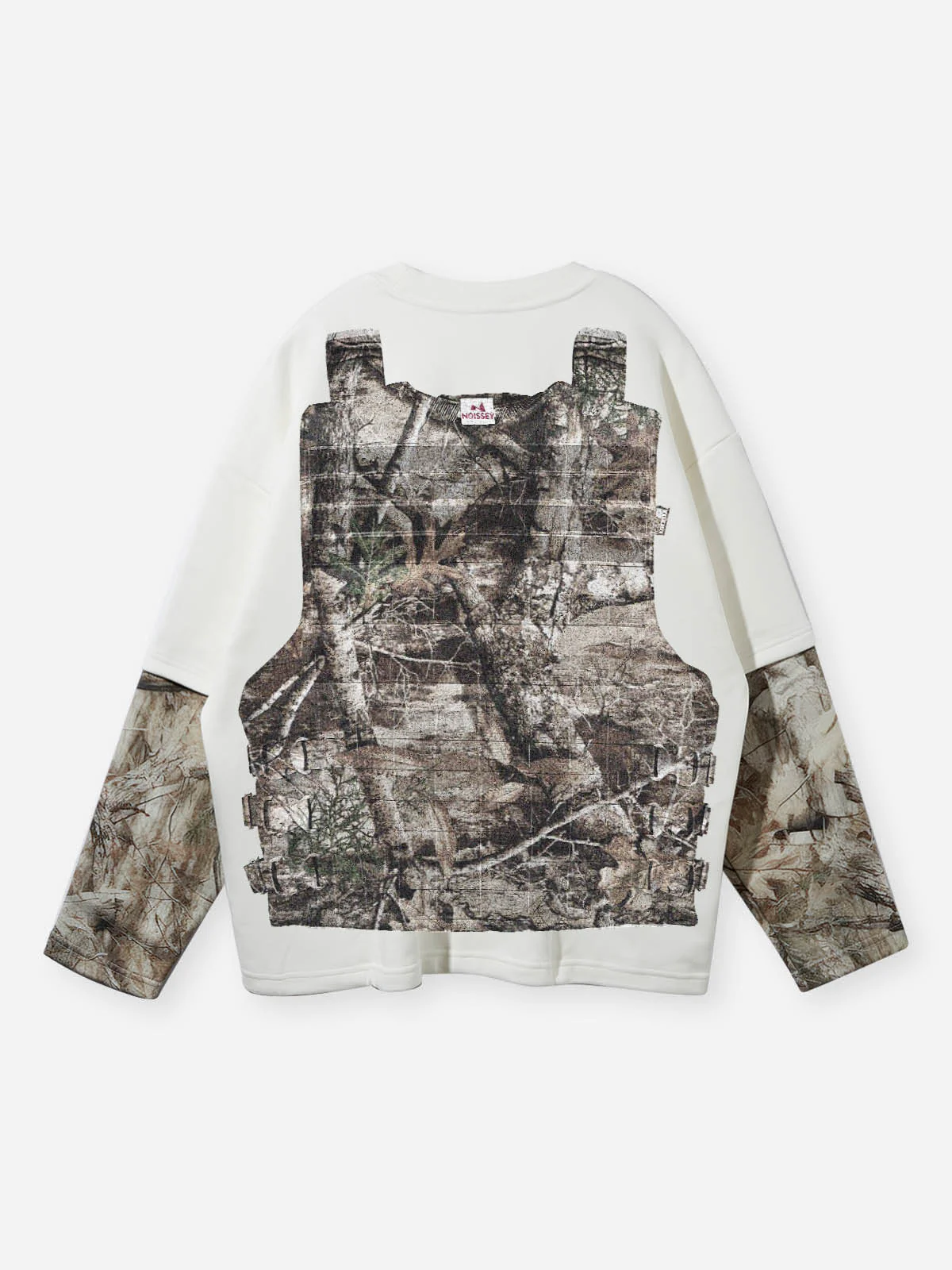 Real tree Double-sided Bulletproof Vest with Tree Pattern Print Long Sleeve - Image 7