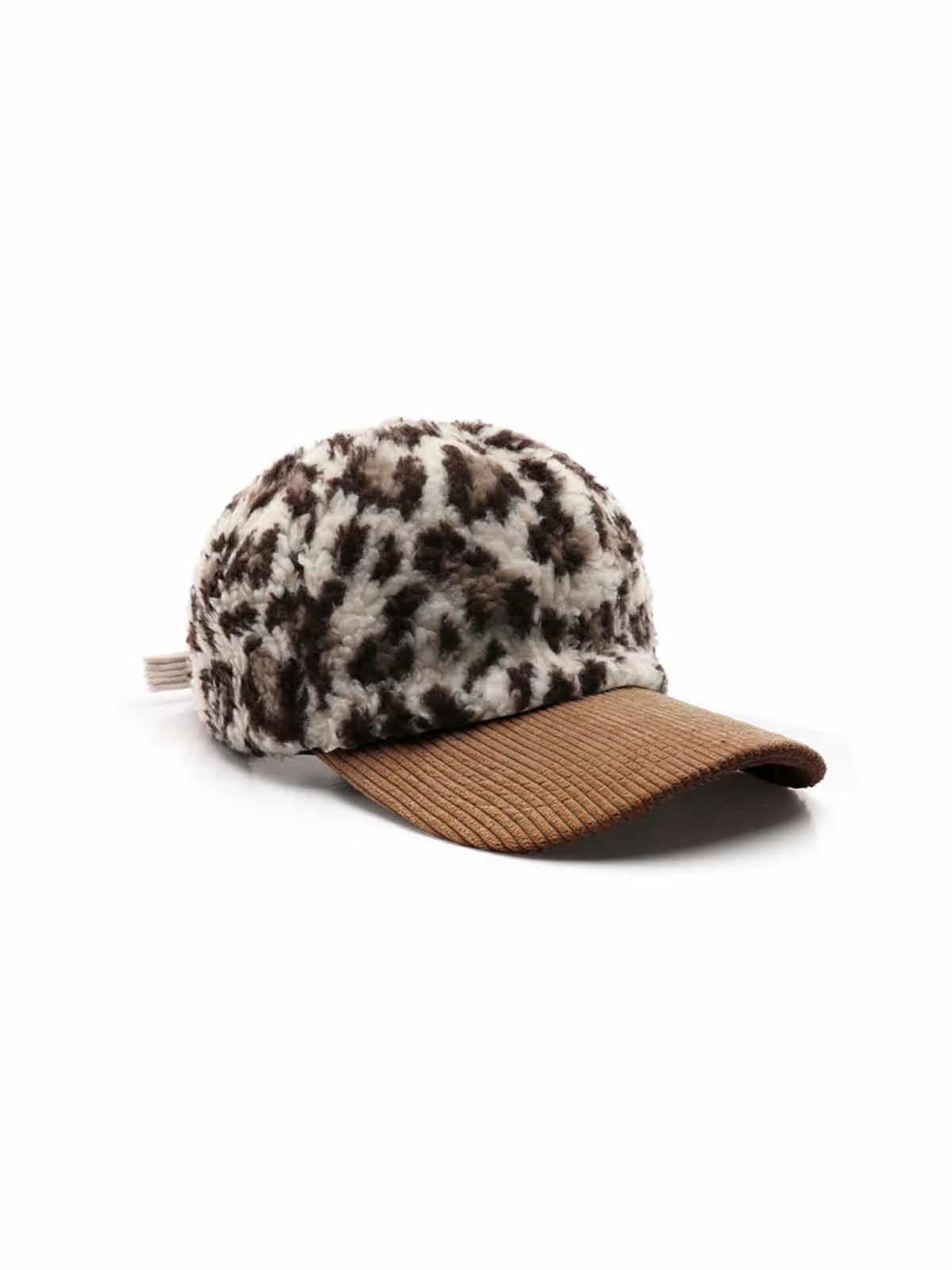Retro Color-block Leopard Print Baseball Cap - Image 3