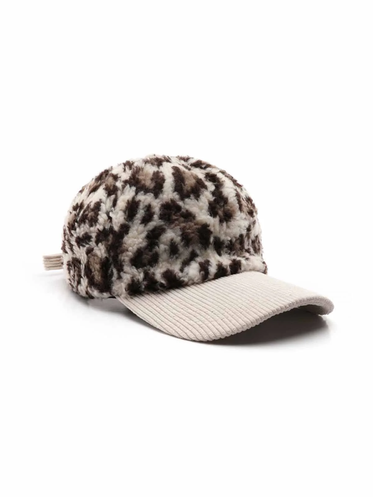 Retro Color-block Leopard Print Baseball Cap - Image 4