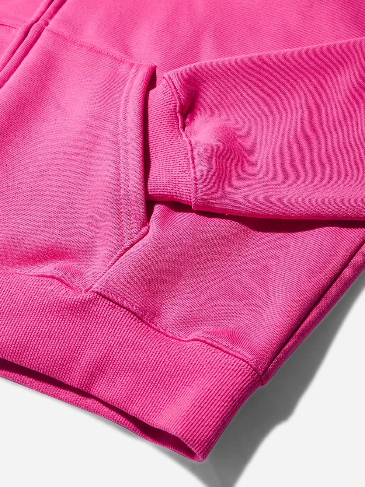 Romantic Pink Cross Lips Print Hoodie - Image 7