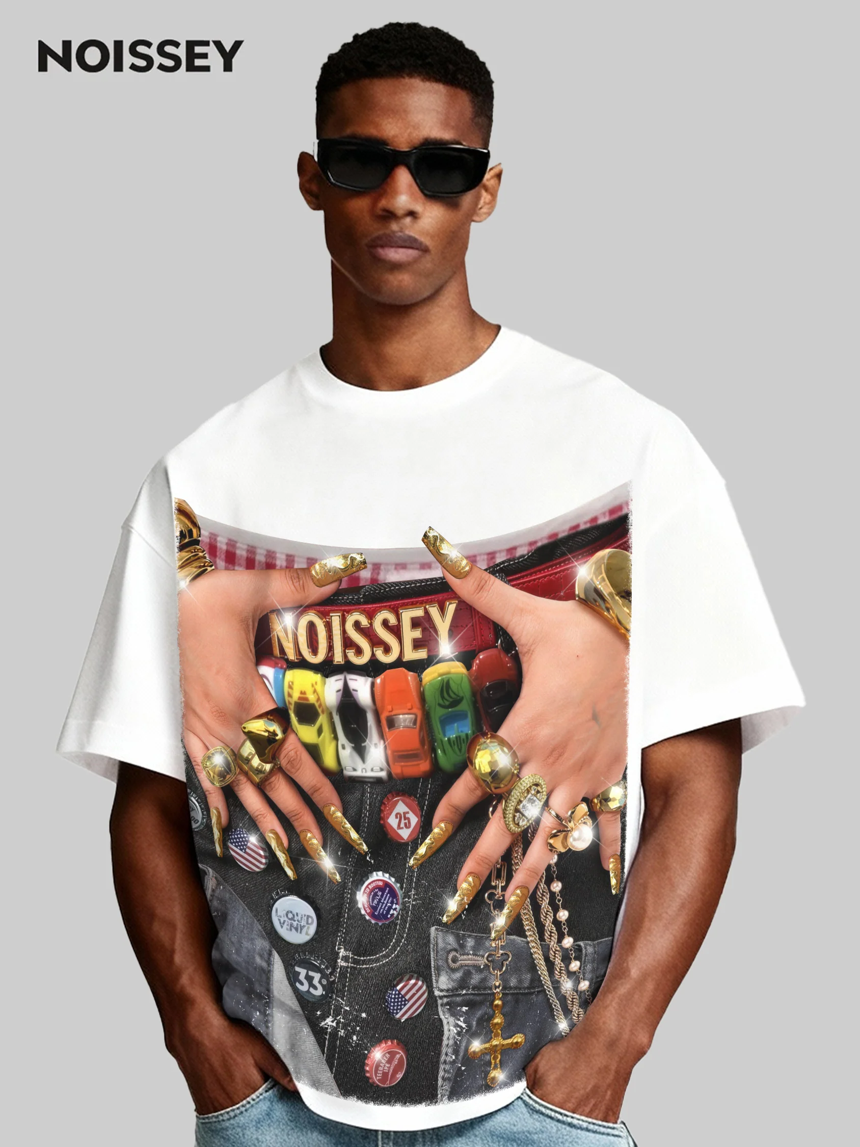 Saggy Style Femme Vibe Image Print T - shir - Image 4