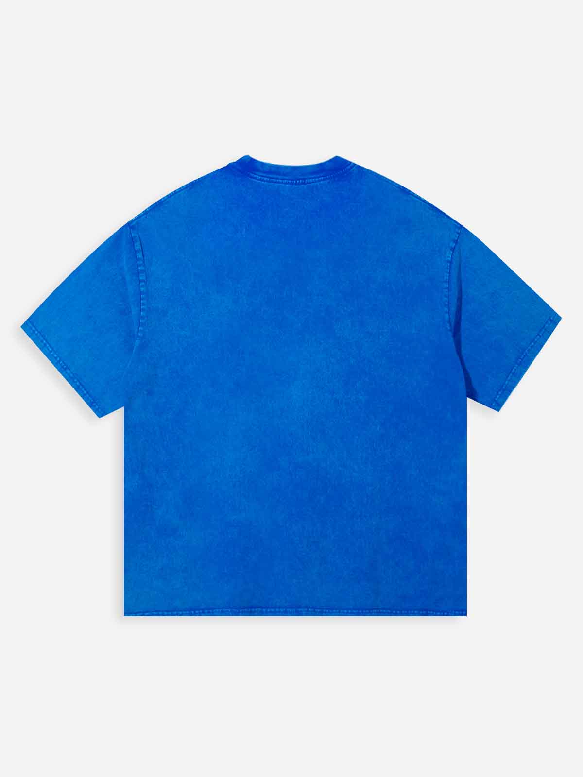 NOISSEY Sapphire Blue Vintage Wash "Beanie Portrait" Standard Fit Tee - Image 9