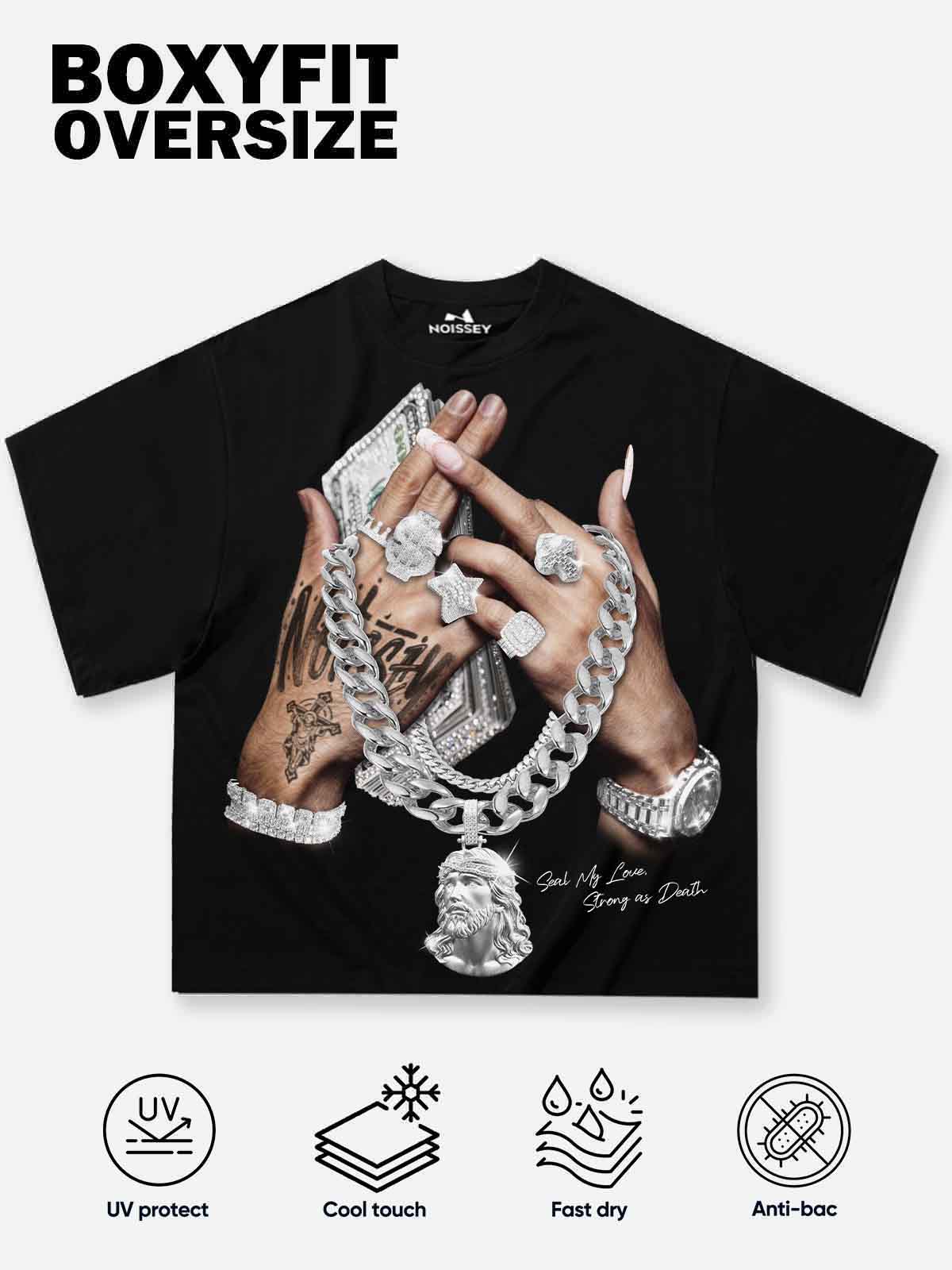 Seal My Love, Strong as Death Boxy Oversized T-shirt - Image 7