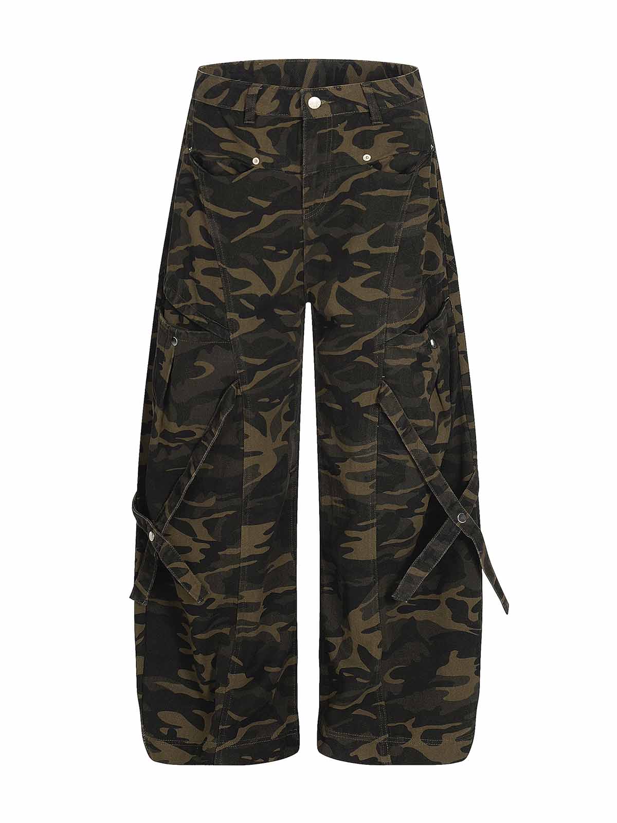 Small Curved Blade Camouflage Jeans - Image 2