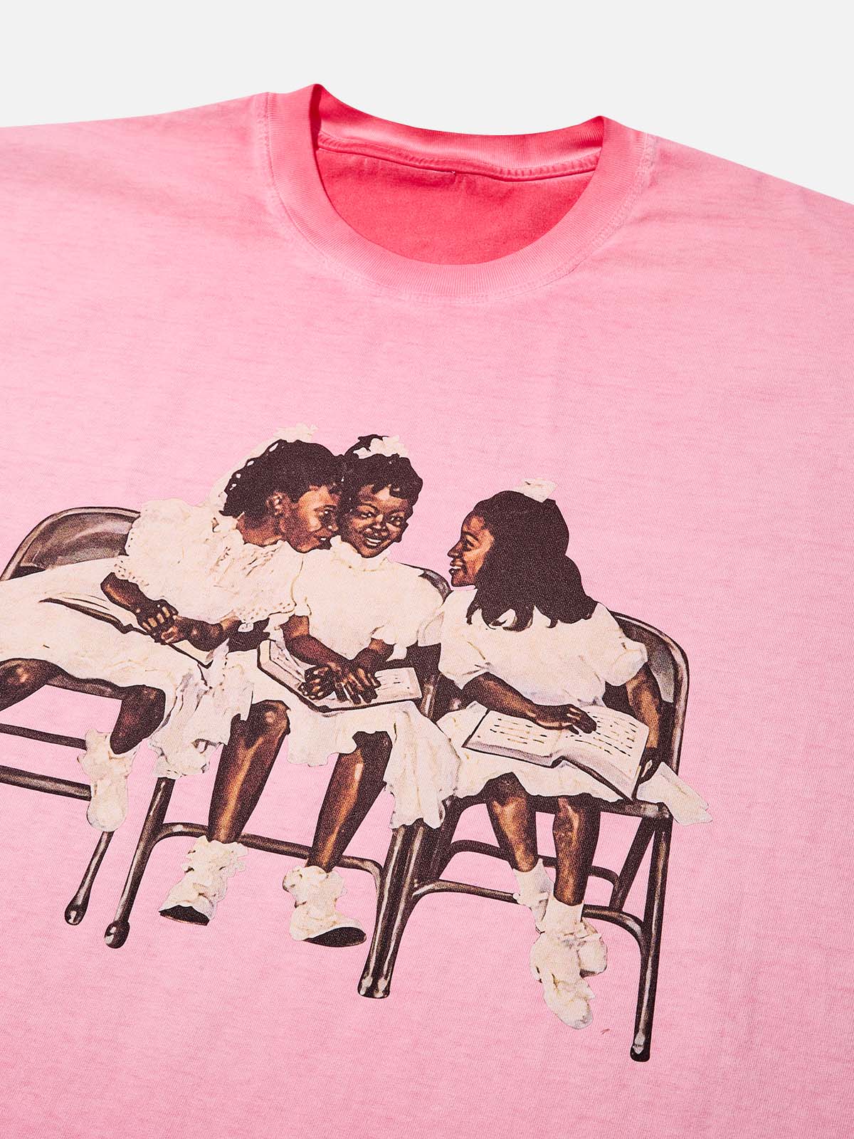 Laughing Black Girl Gradient Print 230g T-shirt - Image 6