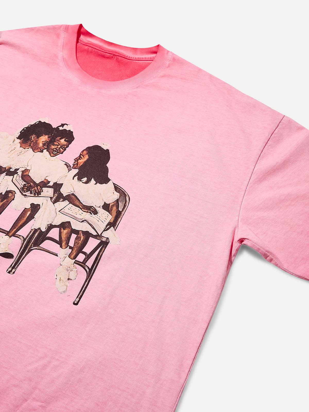 Laughing Black Girl Gradient Print 230g T-shirt - Image 7