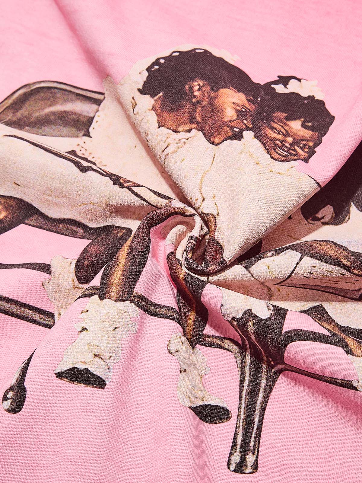 Laughing Black Girl Gradient Print 230g T-shirt - Image 9