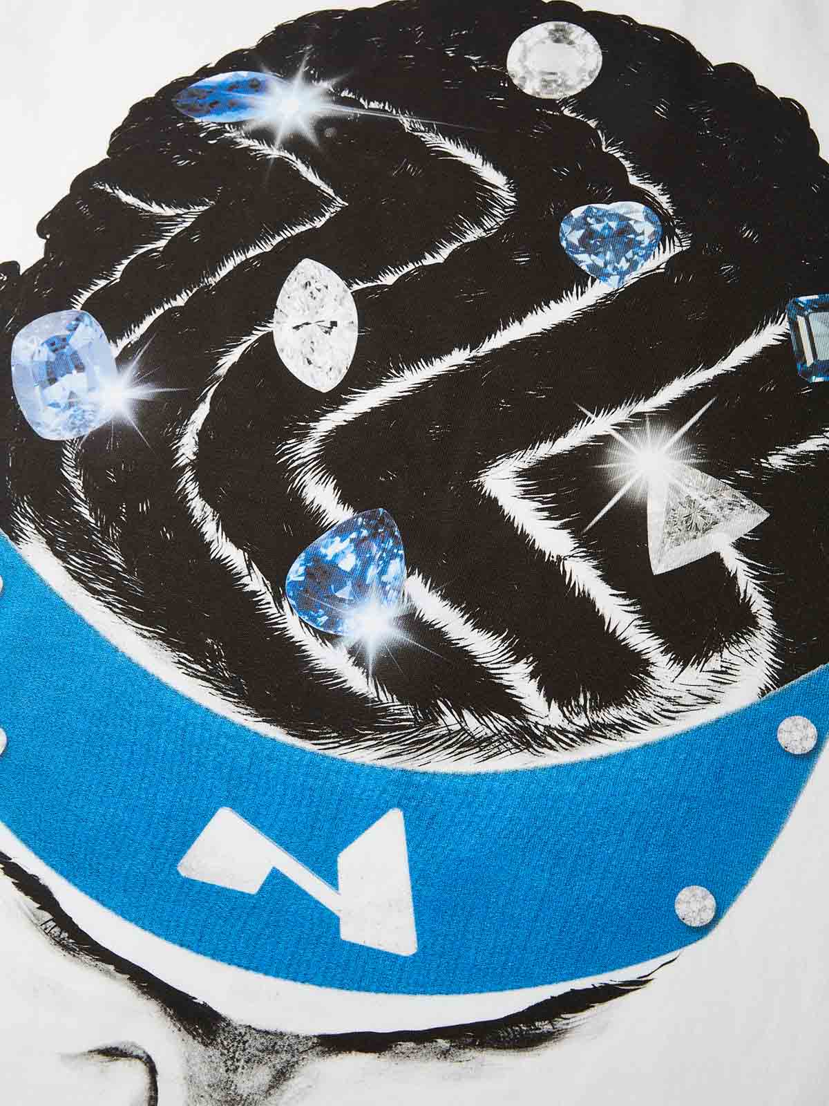 Sports Star Headband Diamond Print T-shirt - Image 7