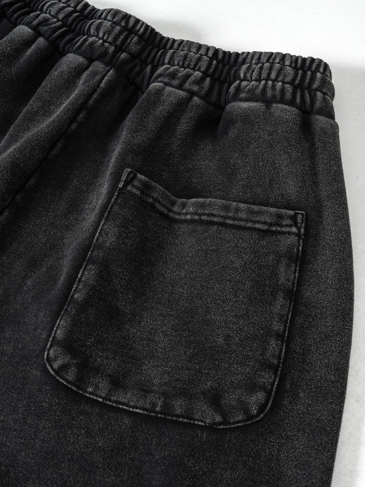 Sports washed wax-print ribbon zippered trousers - Image 4