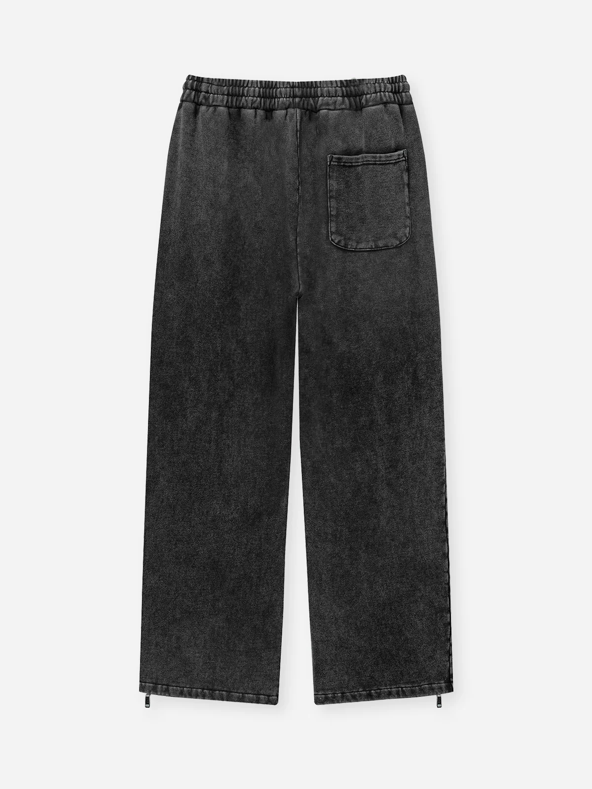 Sports washed wax-print ribbon zippered trousers - Image 8