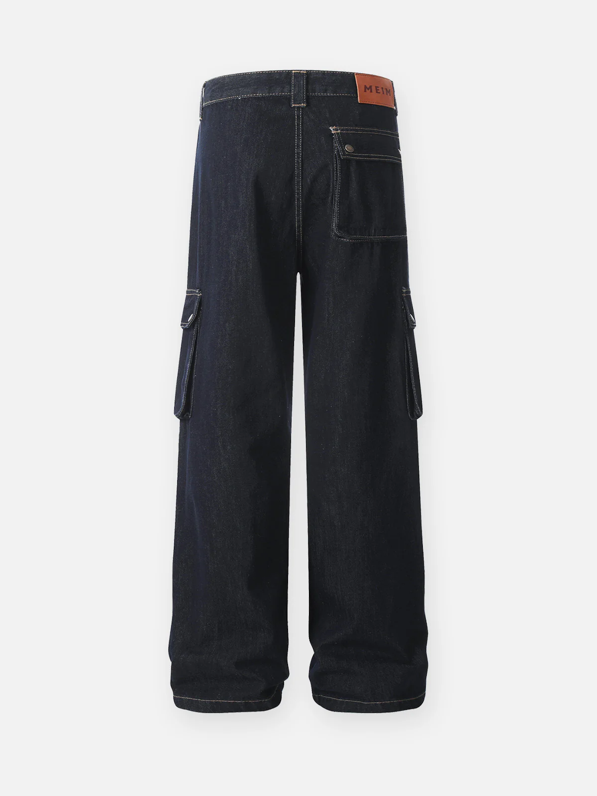 Stylish Streetwear Multi-Pocket Jeans - Image 3