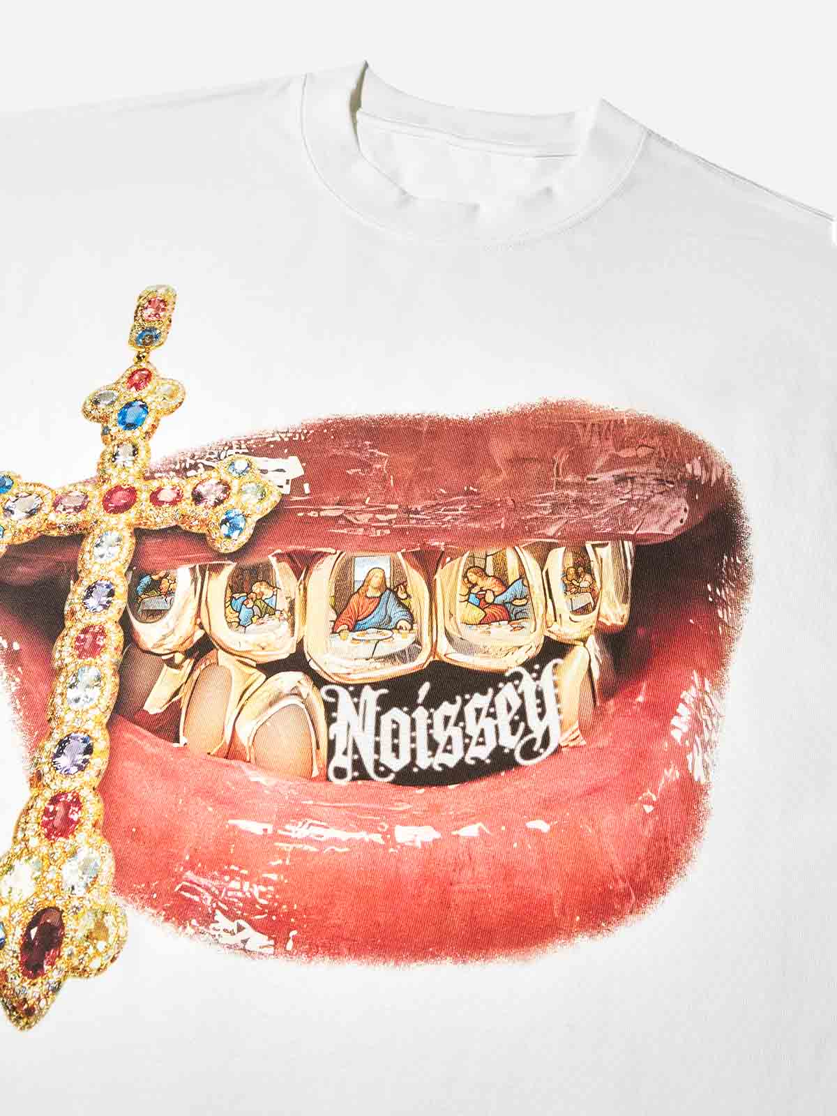 "The Last Supper" Golden Grills Print T-shirt - Image 6