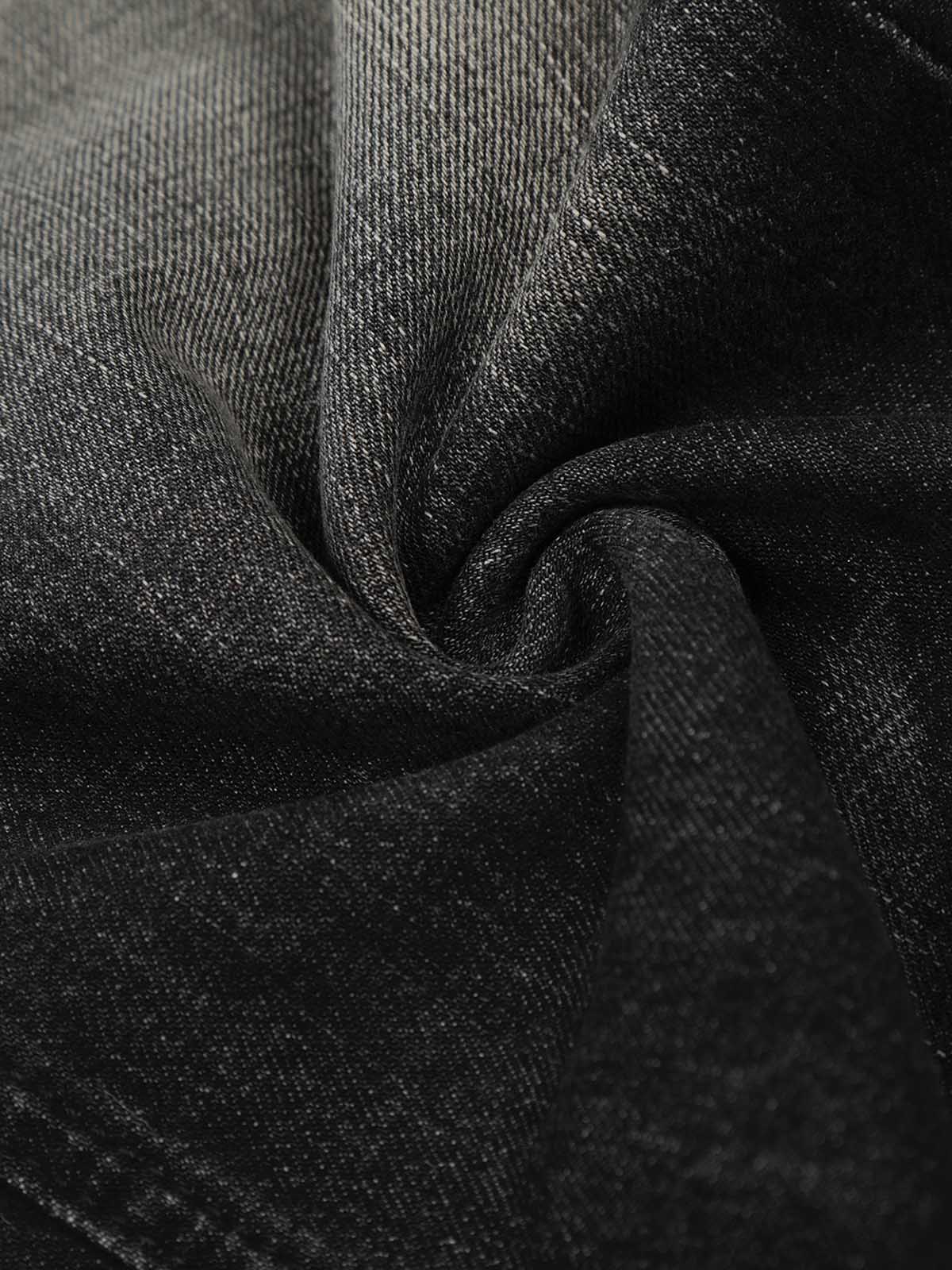 Vintage Washed Straight-Leg Wide-Fit Jeans - Image 4