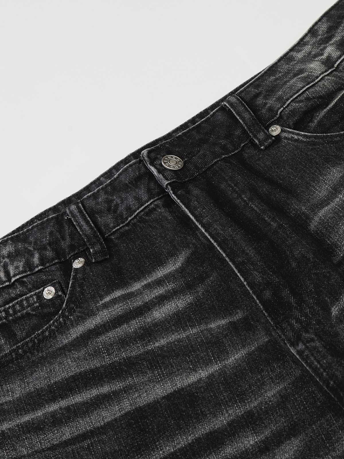 Vintage Washed Straight-Leg Wide-Fit Jeans - Image 5