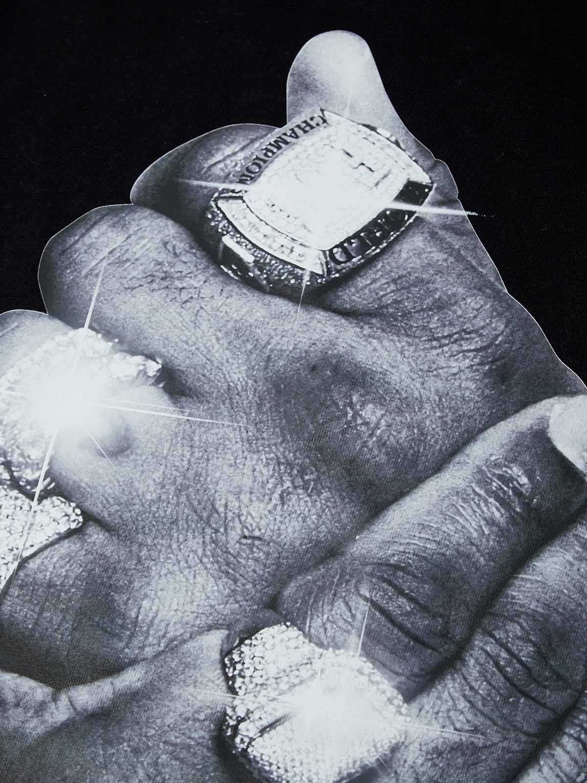 Wealthy Hand Black Print T-shirt - Image 6