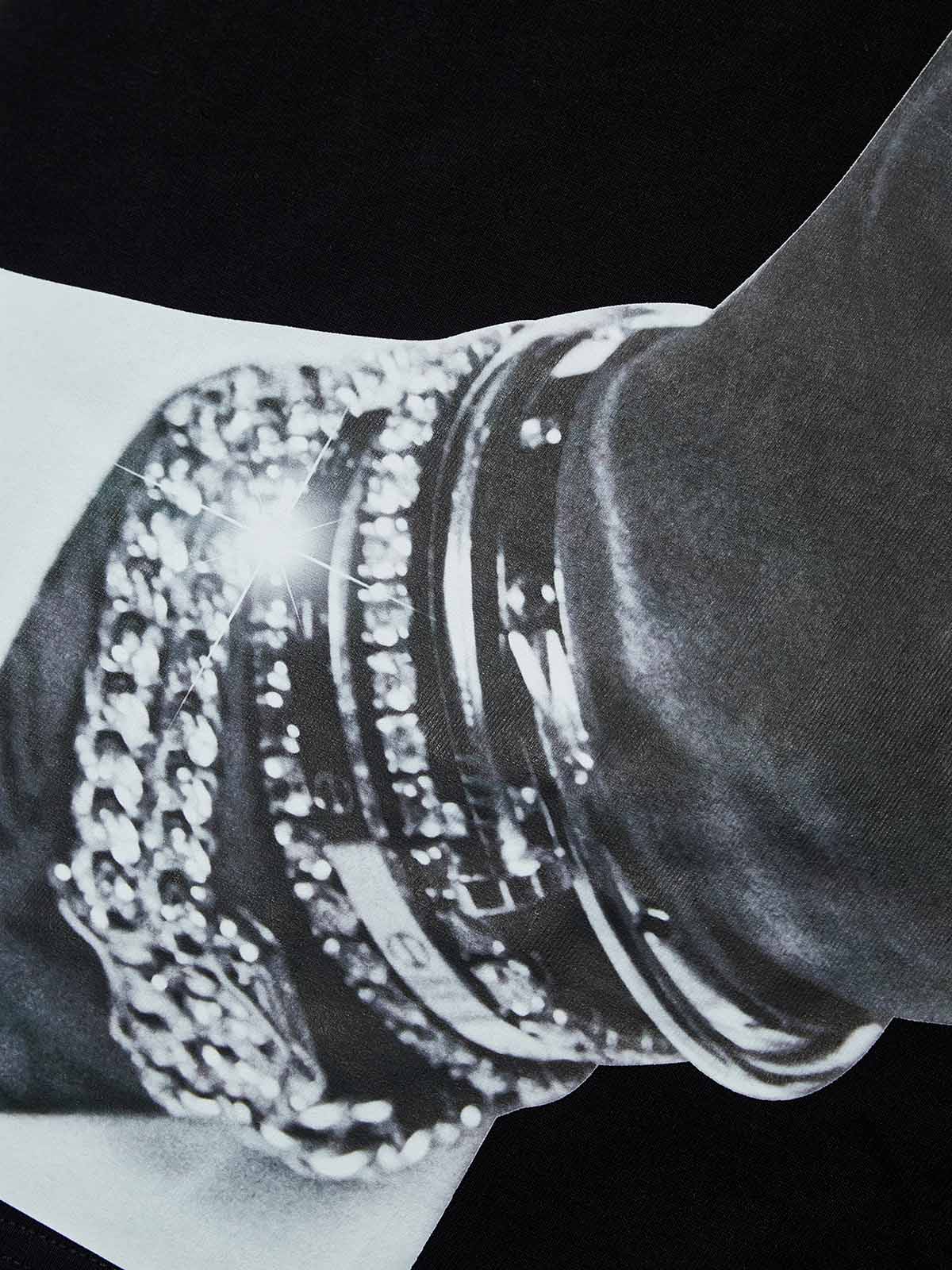 Wealthy Hand Black Print T-shirt - Image 8
