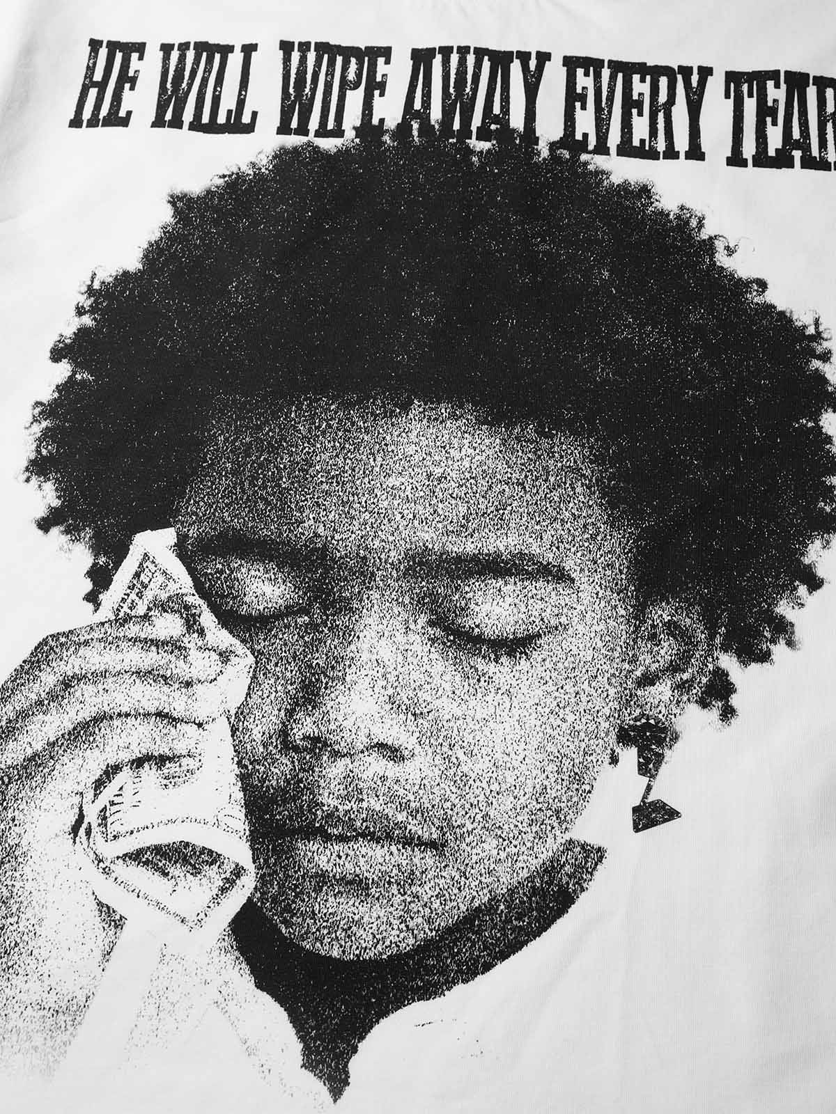 "Wiping Tears with Money" Boy Print T-shirt - Image 7
